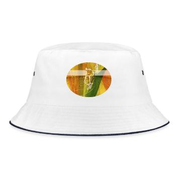 Psycho - Bucket Hat - Weiß/Navy - Vorne