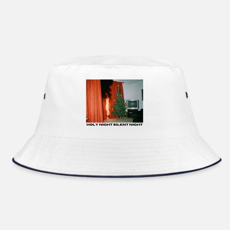 Holy Night - Brennender Weihnachtsbaum Bucket Hat