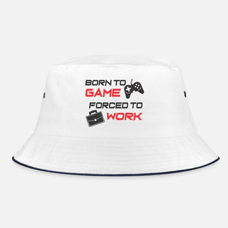 Born to Game and Work Motivation Design Bucket Hat