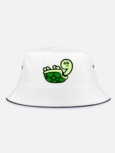 Tortue renversée sur le dos, triste - Bob - blanc/marine - Devant