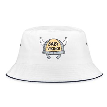 Viking Bébé Casque cornes blanches - Bob - blanc/marine - Devant