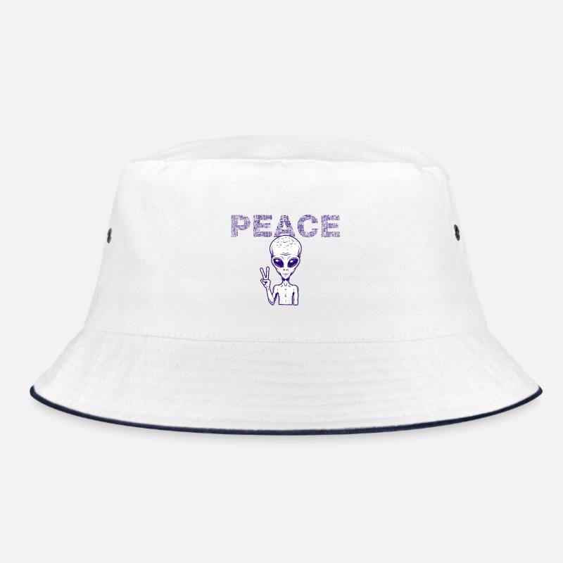 Friedensalien Peacezeichen Bucket Hat
