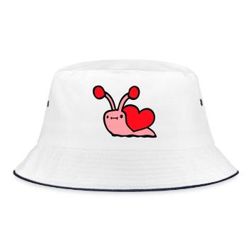 Escargot Coeur Escargot Coquille Mignon Amour Romantique - Bob - blanc/marine - Devant