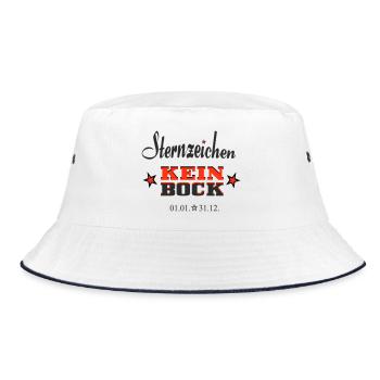Asterisk Kein Bock Annual Calendar - Bucket Hat - white/navy - Front