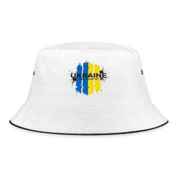 L’Ukraine Pays Libre Drapeau Art - Bob - blanc/marine - Devant