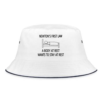 La première loi de Newton - Bob - blanc/marine - Devant