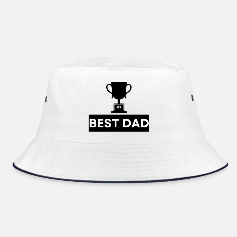 Nummer 1 Beste Papa Bold Typografie Bucket Hat