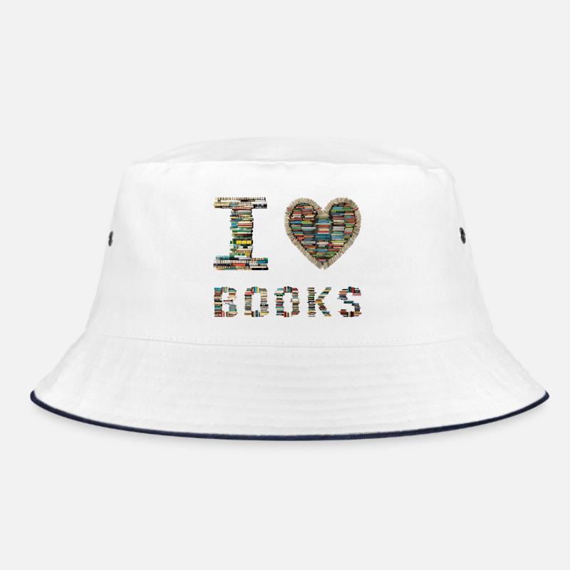 Ich liebe Bücher / Bücherfan Bucket Hat