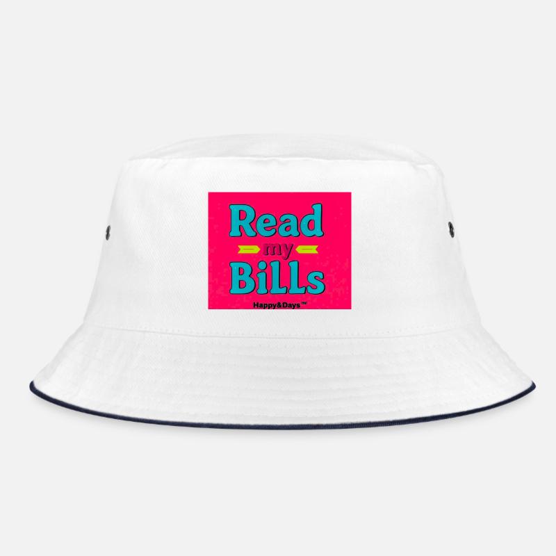 Read My Bills Neon Design Bucket Hat