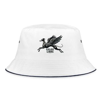 Galgo Libre No1 - Bucket Hat - white/navy - Front
