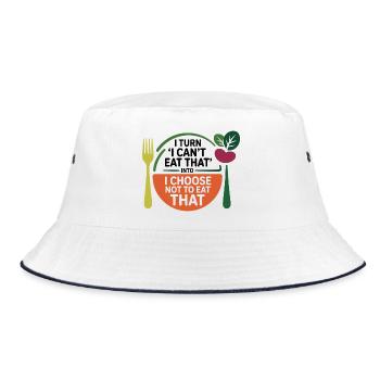 I Choose Not To Eat That Dietitian Expert Coach  - Bucket Hat - white/navy - Front