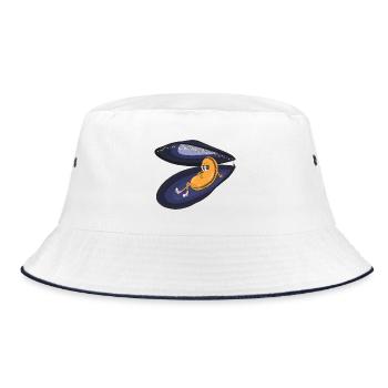 Lazy Mold Under Night Shards - Bucket Hat - white/navy - Front
