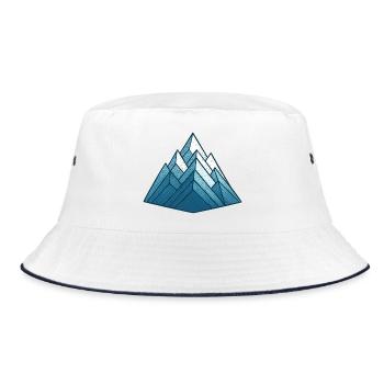 Mountain - Ski - Hiking - Bucket Hat - white/navy - Front