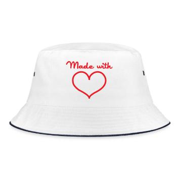 Made with Love - bébé - cadeau de naissance - Bob - blanc/marine - Devant