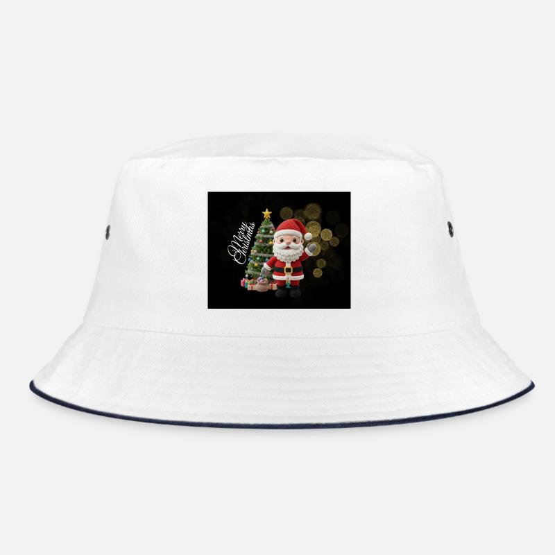 Gestrickter Santa mit Weihnachtsbaum Bucket Hat