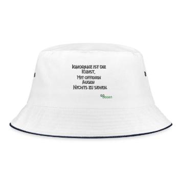 Ignorance - Art.... - Bucket Hat - white/navy - Front