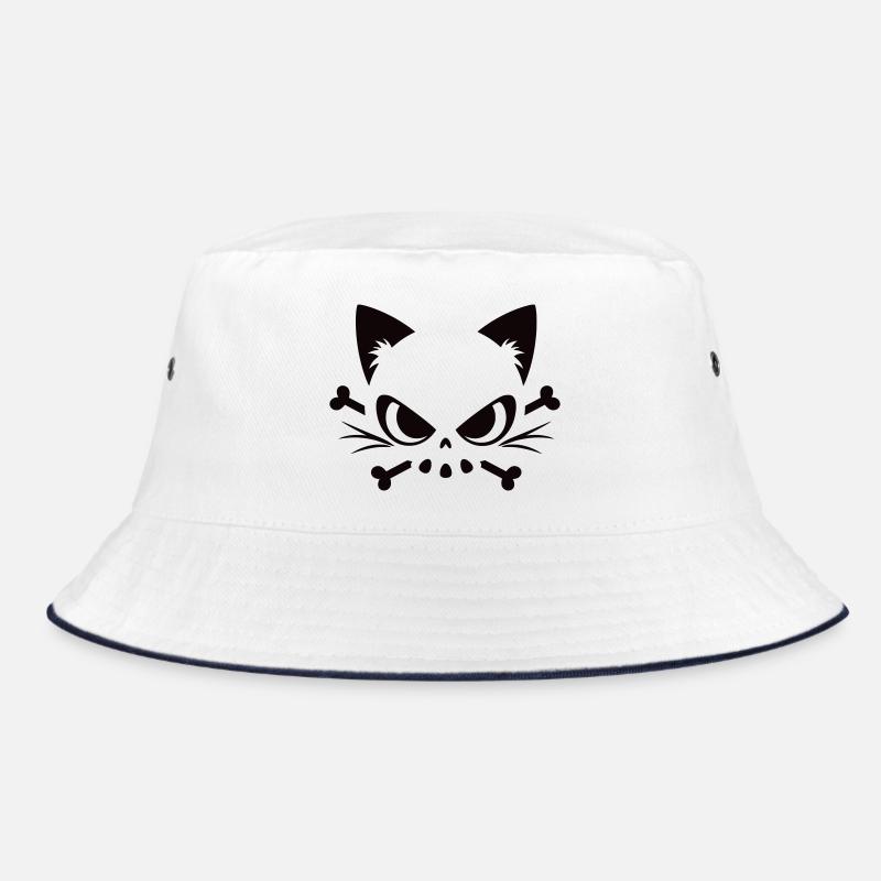 Crâne de chat | Motif minimaliste de Skull & Bones Bob