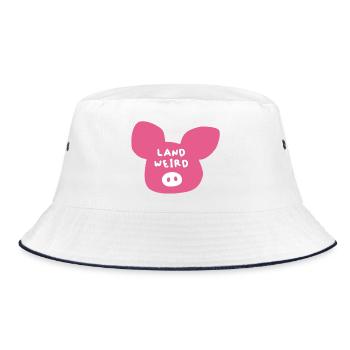 Farmer Farmer Agriculture weird cool sayings - Bucket Hat - white/navy - Front