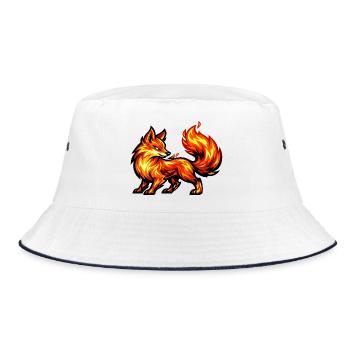Renard de Feu – Animal des Flammes - Bob - blanc/marine - Devant