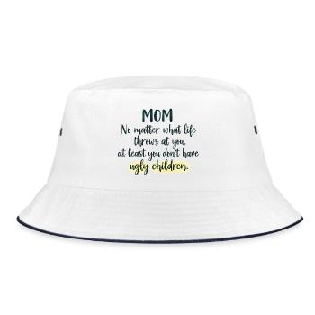 Maman : Au moins, tu n’as pas d’enfants moches - Bob - blanc/marine - Devant