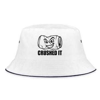 Crushed It - Graffiti Tin - Bucket Hat - white/navy - Front