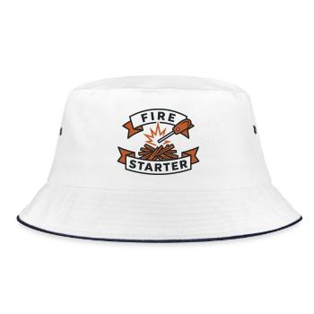 Fire Starter Ember Fire Starter - Bucket Hat - white/navy - Front