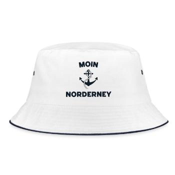 Moin Norderney – Conception d’ancres maritimes - Bob - blanc/marine - Devant