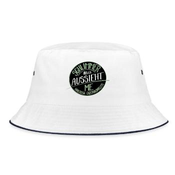 Schlimmer als es aussieht, M.E.  - Bucket Hat - Weiß/Navy - Vorne