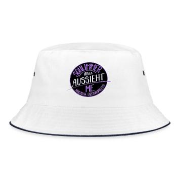 Schlimmer als es aussieht, M.E.  - Bucket Hat - Weiß/Navy - Vorne