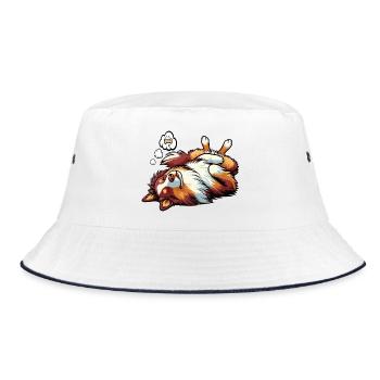 Australian Shepherd Aussie Aussie Owners Aussies - Bucket Hat - white/navy - Front