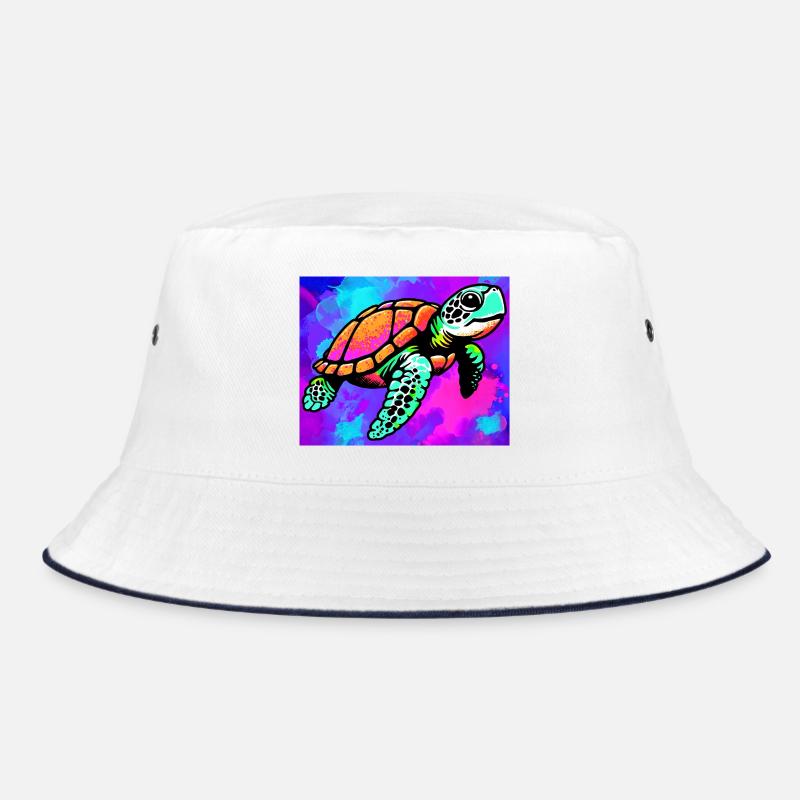 tortue - Bob - blanc/marine