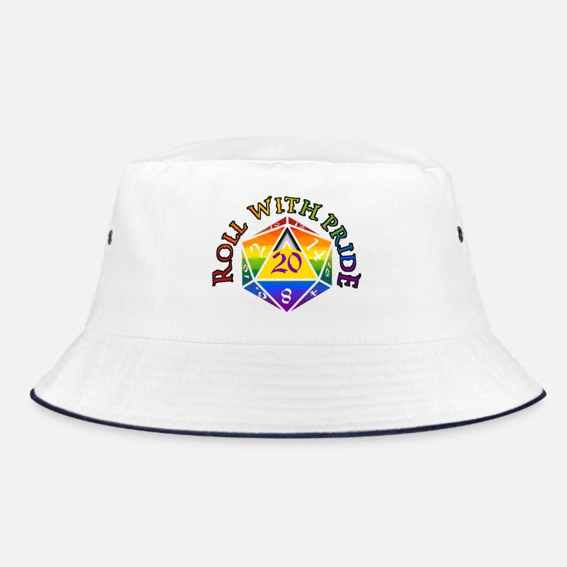 Roll with PRIDE! - Bucket Hat - white/navy