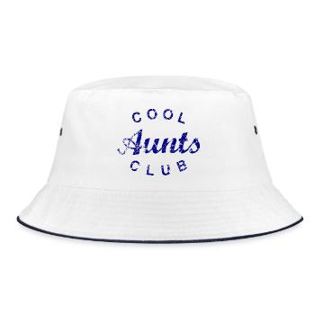 Cool Aunts Club Tante Muttertag Geschenk - Bucket Hat - Weiß/Navy - Vorne