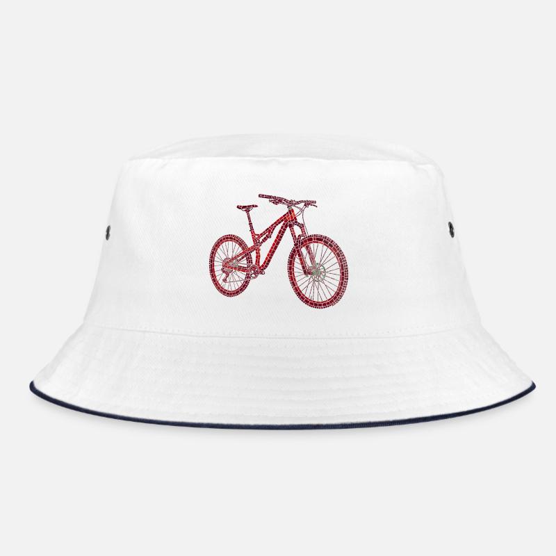 MTB Mosaic – Mountain Bike as an Art Object Bucket Hat