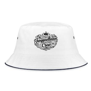 Junggesellinnen Crew Jga - Bucket Hat - Weiß/Navy - Vorne