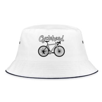 Hipster moto - Bob - blanc/marine - Devant