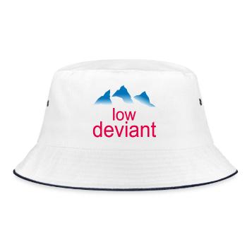 Low Deviant - Bucket Hat - white/navy - Front
