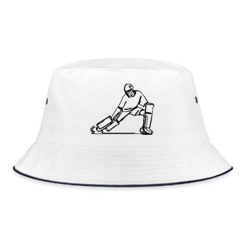 Feldhockey Torhüter - Bucket Hat - Weiß/Navy - Vorne