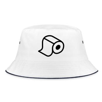 rouleau papier toilette - Bob - blanc/marine - Devant