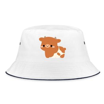 Vache Hereford - Bob - blanc/marine - Devant