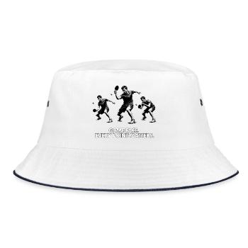 Table Tennis Game Face - Bucket Hat - white/navy - Front