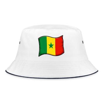 Illustration du drapeau du Sénégal - Bob - blanc/marine - Devant