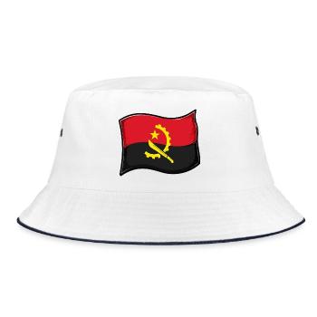 Drapeau angolais - Bob - blanc/marine - Devant