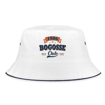 Cadeau 40 Ans Homme 1986 – Bogosse Club - Bob - blanc/marine - Devant