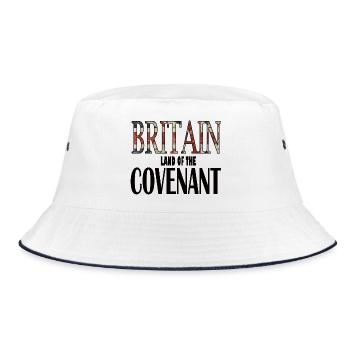 Covenant Black - Bucket Hat - Weiß/Navy - Vorne