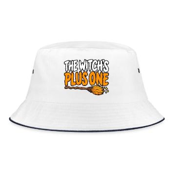The Witch's Plus One - Bucket Hat - Weiß/Navy - Vorne
