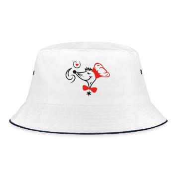 Star chef - Bucket Hat - white/navy - Front