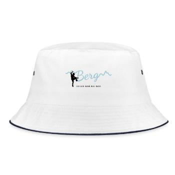 MOUNTAIN - I'LL GO UP THERE - Bucket Hat - white/navy - Front