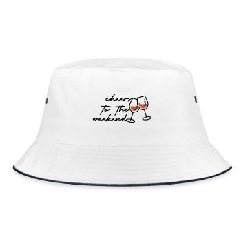 weekend - Bucket Hat - white/navy - Front