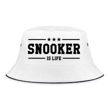 Snooker is life ! - Bob - blanc/marine - Devant